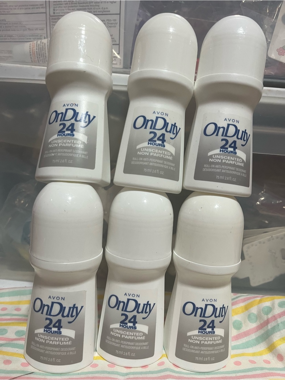 Avon OnDuty 24 Hours Unscented Roll-On Deodorant